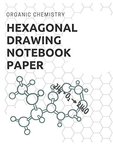 Hexagonal Drawing Notebook Paper Large Grid 1 Inch Hexagons 1/2 Per Side 0. 5 Inch Hexagon Side 90 Pages 8. 5 X 11
