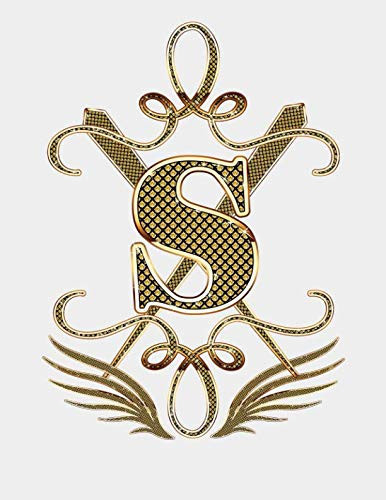 S Monogram Style Cornell Notebook Wide Lined 8. 5 X 11 Paper Initial S