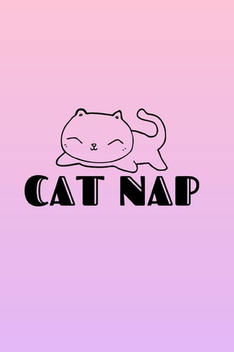 Cat Nap Lined Journal - Sunset