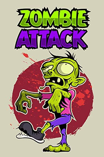 Zombie Notizbuch Zombie Attack Cover Design / 120 Seiten / Liniert / Din A5 + / Soft Cover / Optimal ALS Tagebuch, Bullet Journal, Malbuch, Skizzenbuch Usw