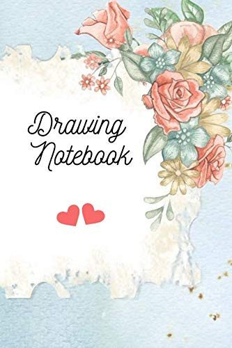 Drawing Notebook: Cute Notebook, Composition Journal, Diary for Woman (110 Pages, Blank, 6 x 9) (pinky_unicorn)