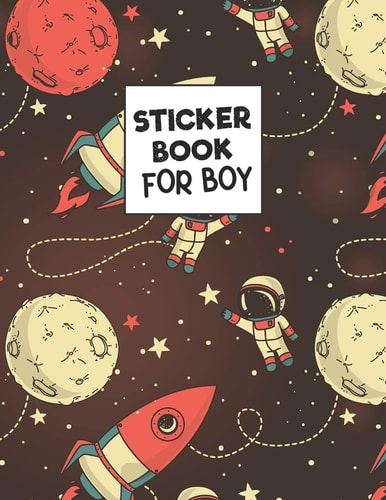 Sticker Book for Boy Sticker Journal, Blank Sticker Book Large Size 100 Pages