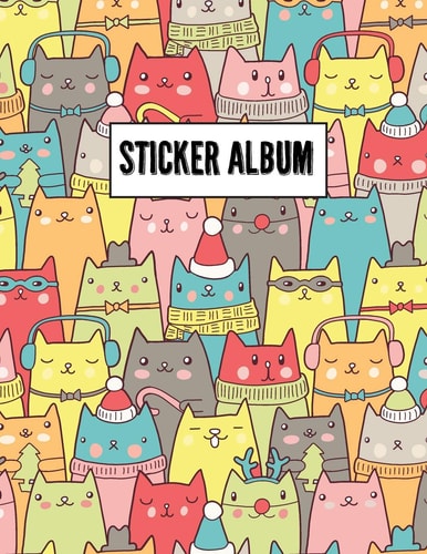 Sticker Album Sticker Journal, Blank Sticker Book Large Size 100 Pages