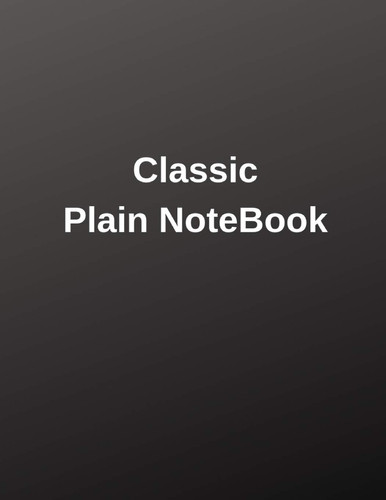 Classic Plain Notebook