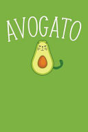 Avogato Avocado Journal, Blank Lined Notebook, Avocado Gifts, Nutritionist Present, Avocado Lover