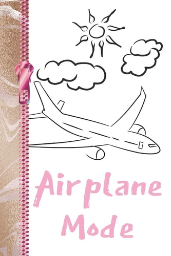 Airplane Mode Creative Lined Vacation Writing Journal Diary