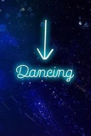 Dancing Blank Lined Notebook ( Vaporwave ) Blue