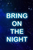 Bring On The Night Blank Lined Notebook ( Vaporwave ) Blue