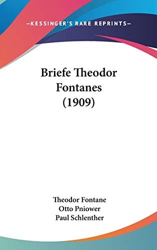 Briefe Theodor Fontanes (1909)