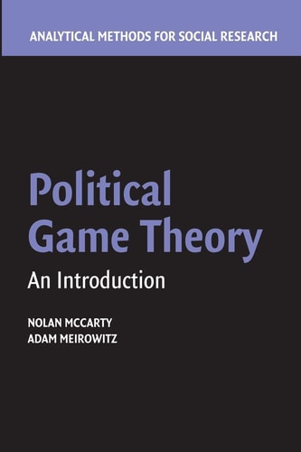 Political Game Theory An Introduction