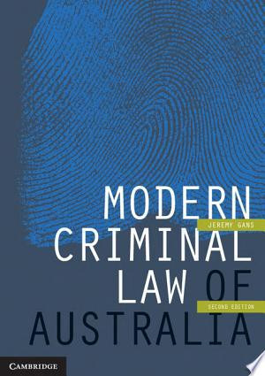 Modern Criminal Law of Australia