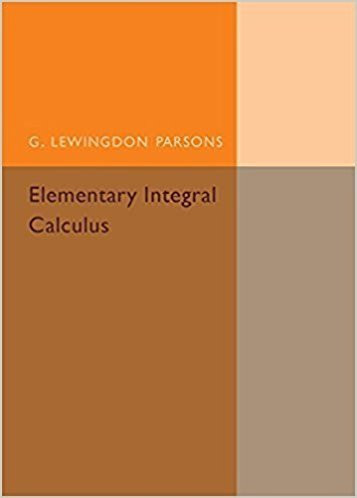 Elementary Differential And Integral Calculus