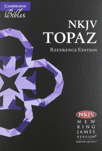 NKJV Topaz Reference Edition, Black Calfsplit Leather, NK674:XRL