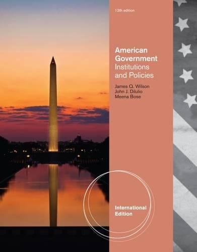 American Government Institutions & Policies