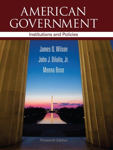 American Government Institutions and Policies