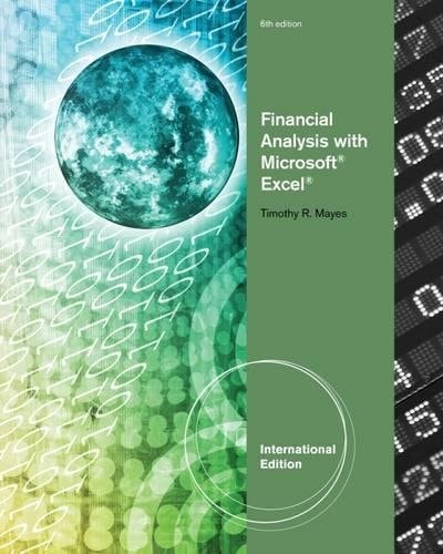 Financial Analysis with Microsoft® Excel®