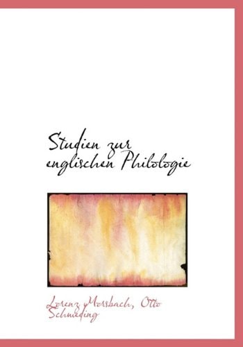 Studien Zur Englischen Philologie (German Edition)