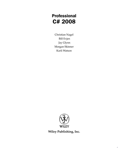 Edition published by John Wiley & Sons