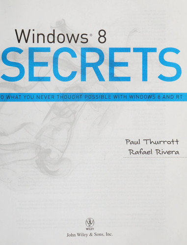 Windows 8 Secrets