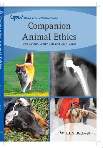 Companion Animal Ethics