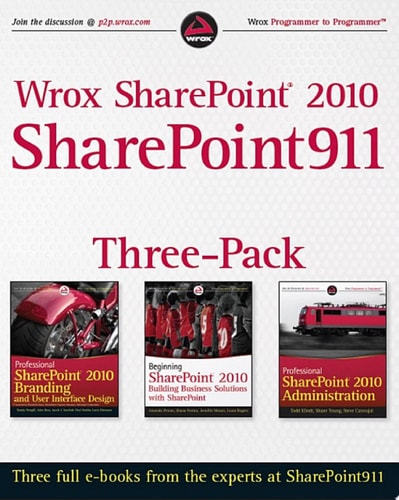 Wrox SharePoint 2010 SharePoint911 Three-Pack