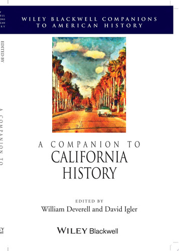 A Companion to California History