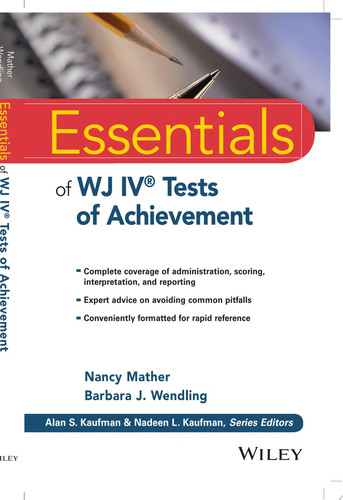 Essentials of WJ IV Tests of Achievement