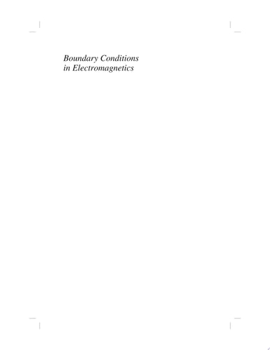 Boundary Conditions in Electromagnetics