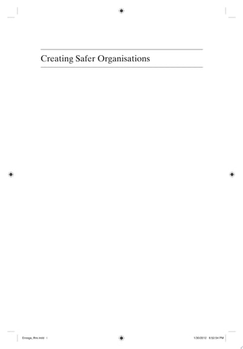 Creating Safer Organisations Practical Steps to Prevent the Abuse of Children by Those Working With Them