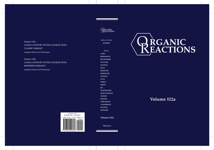 Organic Reactions, Volume 112, Parts A and B