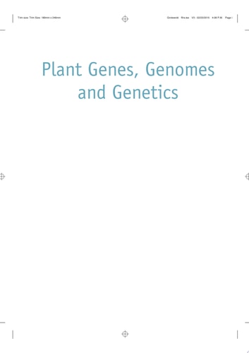 Plant Genes, Genomes and Genetics