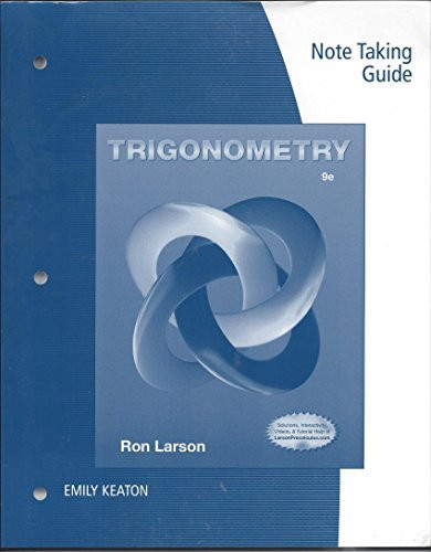 Trigonometry Note Taking Guide 9th edition