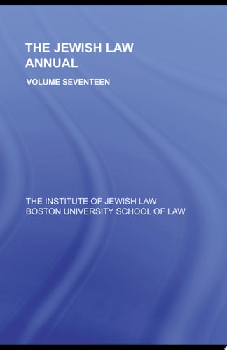 The Jewish Law Annual