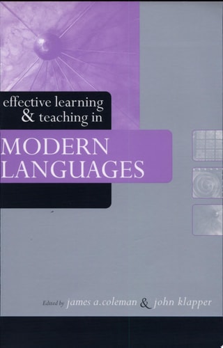 Effective Learning and Teaching in Modern Languages