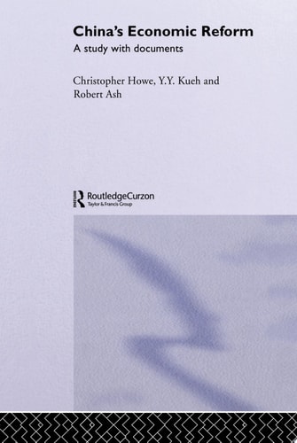 China's Economic Reform A Study with Documents