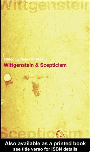 Wittgenstein and Scepticism