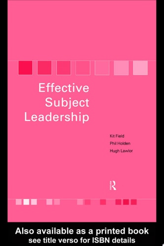 Effective Subject Leadership