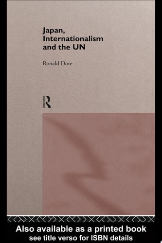 Japan, Internationalism and the UN