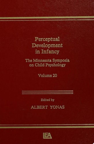 Perceptual Development in infancy The Minnesota Symposia on Child Psychology, Volume 20