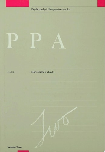 Psychoanalytic Perspectives on Art, V.2