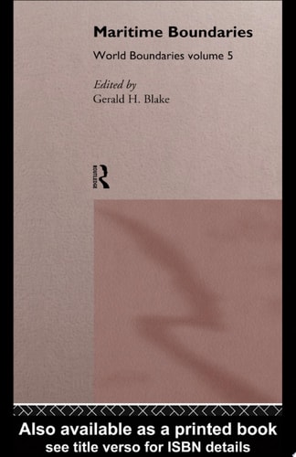 Maritime Boundaries World Boundaries Volume 5