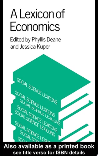 A Lexicon of Economics