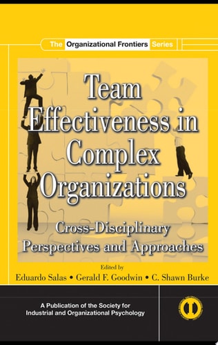Team Effectiveness In Complex Organizations Cross-Disciplinary Perspectives and Approaches