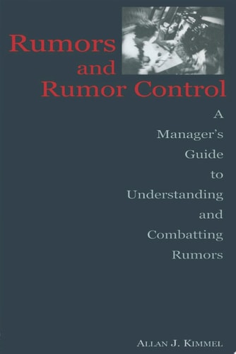 Rumors and Rumor Control