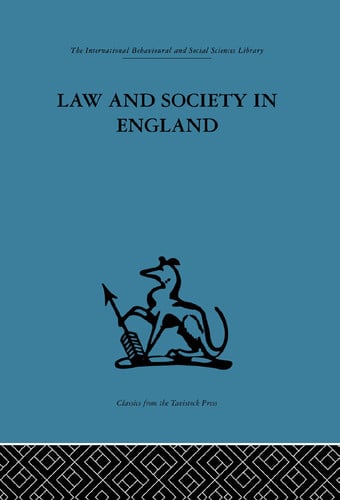 Law and Society in England