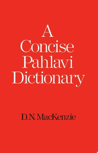 A Concise Pahlavi Dictionary