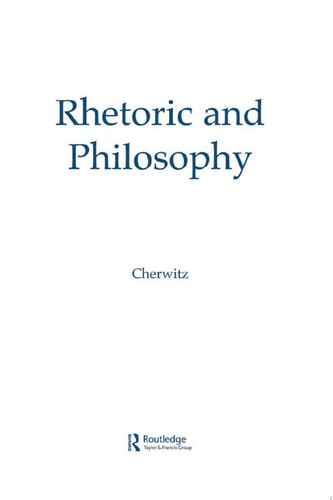 Rhetoric and Philosophy