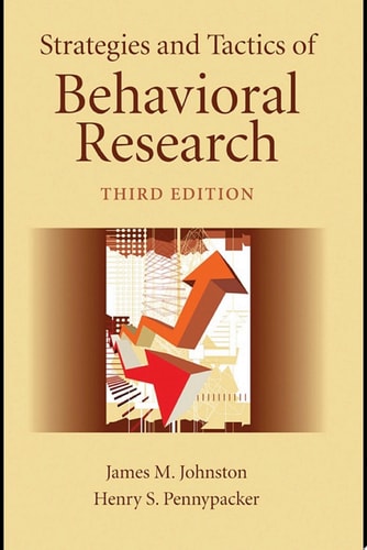 Strategies and Tactics of Behavioral Research