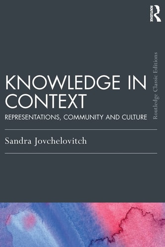 Knowledge in Context Representations, Community and Culture
