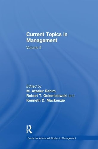 Current Topics in Management Volume 9